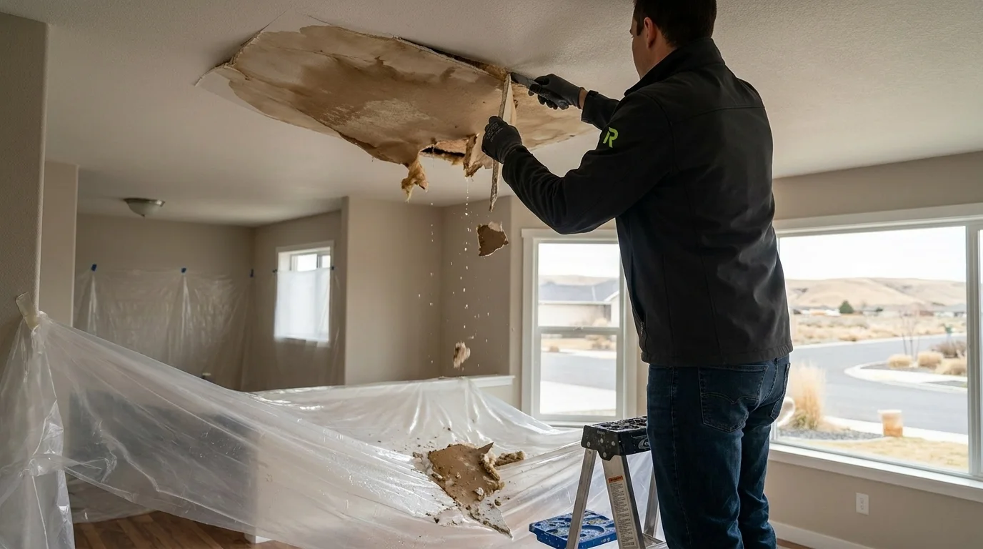 24/7 Emergency Ceiling Water Damage Repair in Pasco